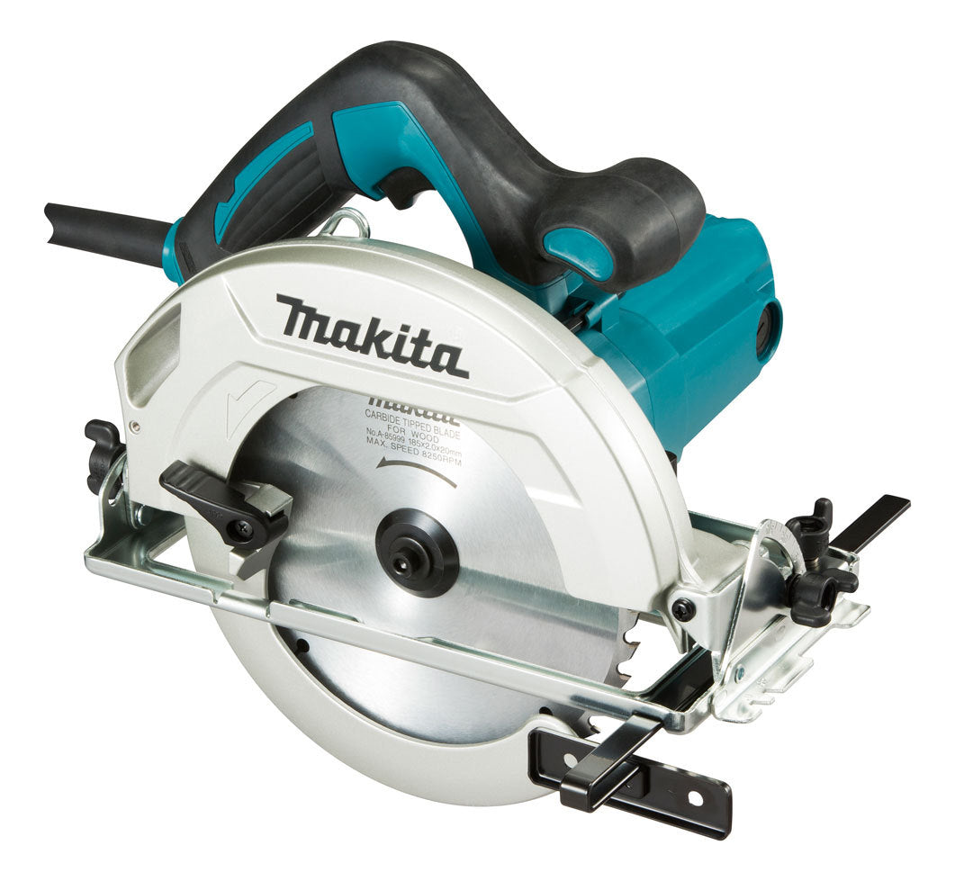 Serra circular elétrica Makita HS7010 185mm 1600W azul-turquesa