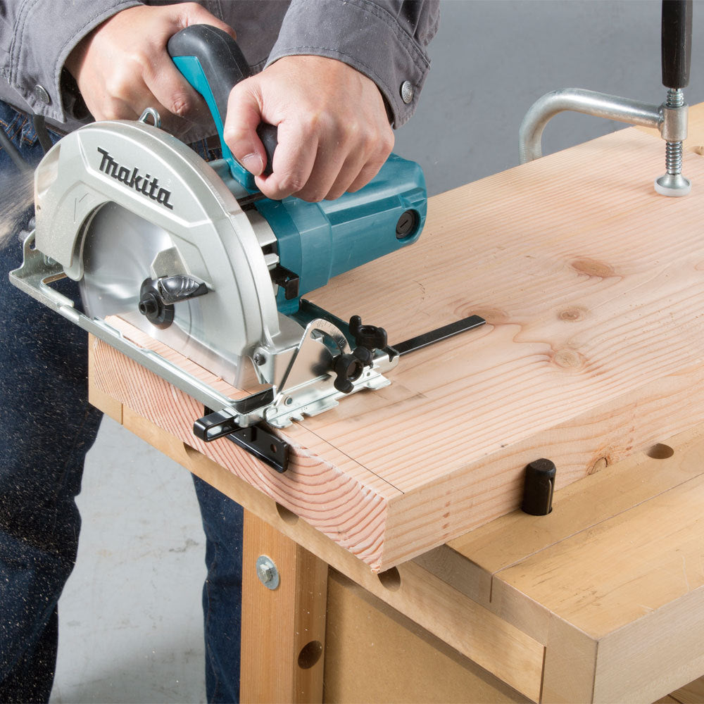 Serra circular elétrica Makita HS7010 185mm 1600W azul-turquesa